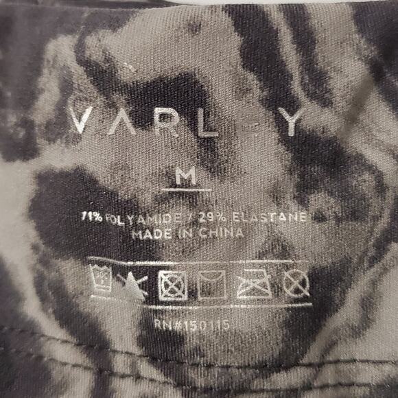 Varley Bedford Marble 7/8 Leggings Womens Size M High Rise Active Pockets Gray - Picture 8 of 9